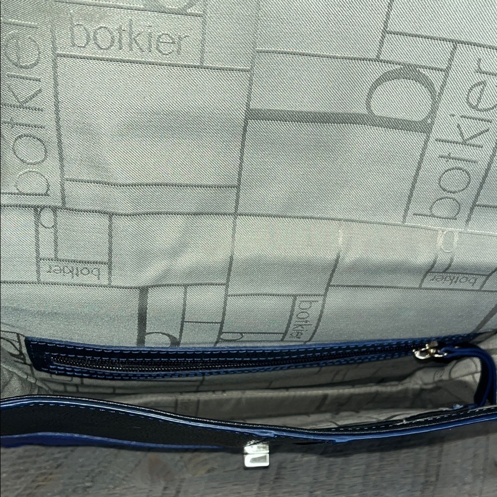 Botkier Valentina Crossbody Handbag/Blue & Black, Leather - Picture 13 of 14
